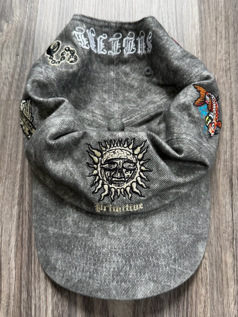 Primitive Sublime Gray Embroidered Strap Back Hat